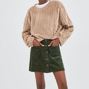 Faux Fur Sweater - Large